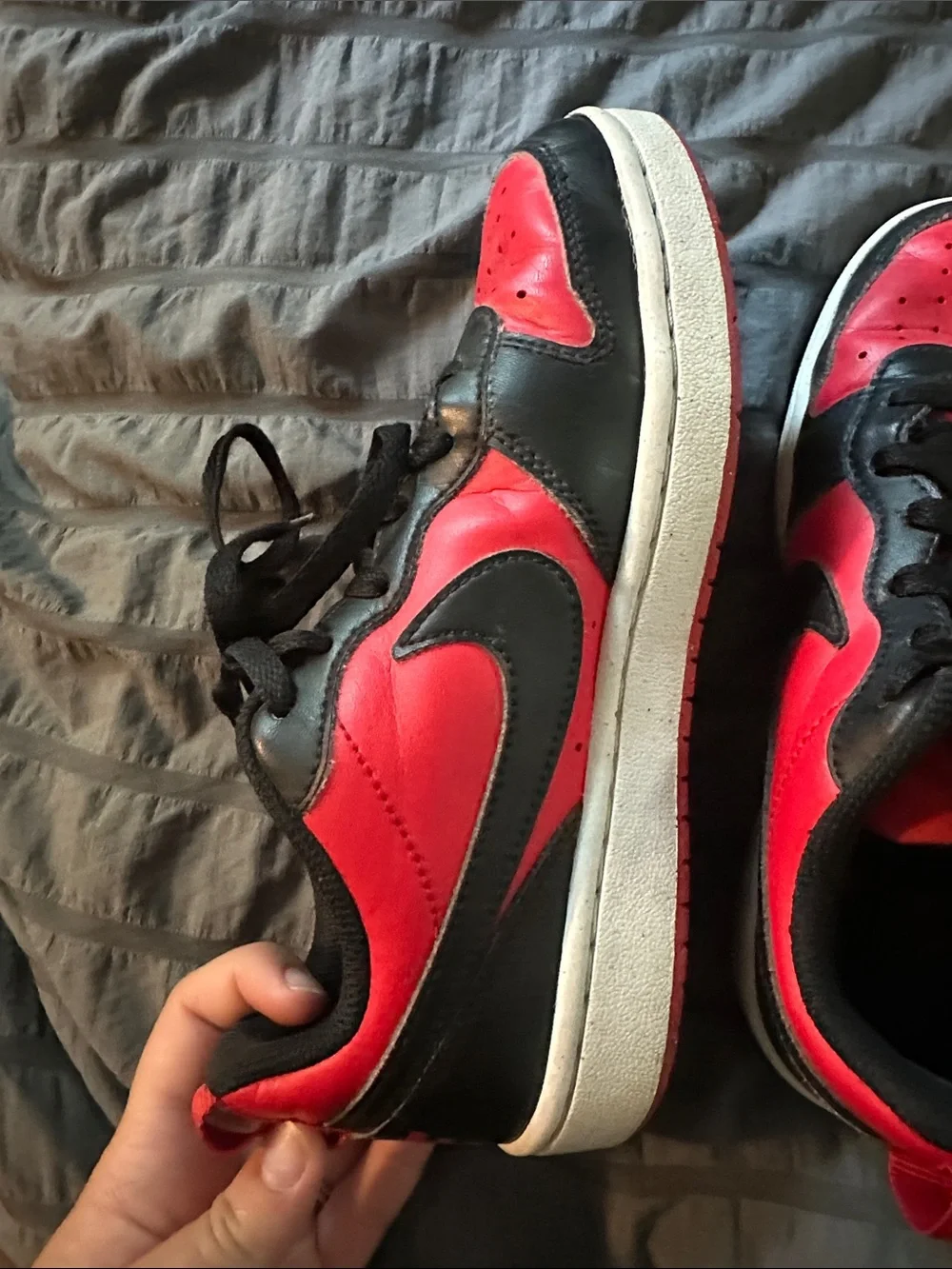 Nike Kids Red and Black Sneakers